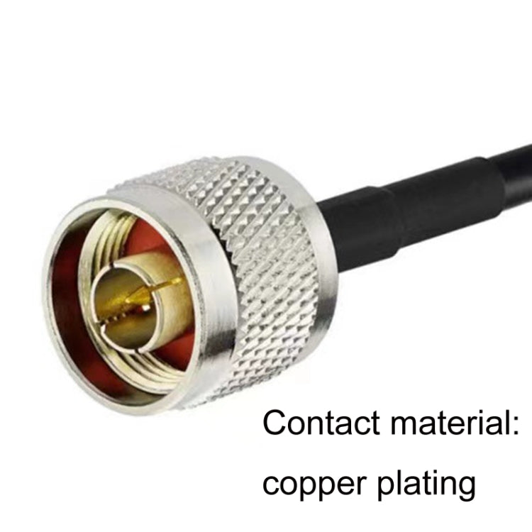 Cable adaptador coaxial N macho a N macho RG58, 0.5m, 1m, 1.5m, 3m, 5m, 10m