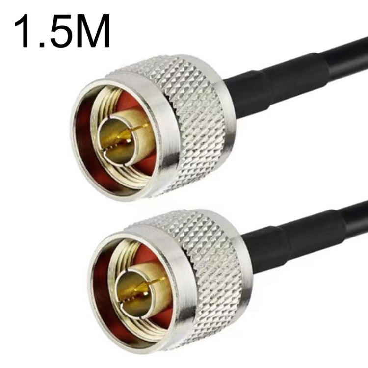 Cable adaptador coaxial N macho a N macho RG58, 0.5m, 1m, 1.5m, 3m, 5m, 10m