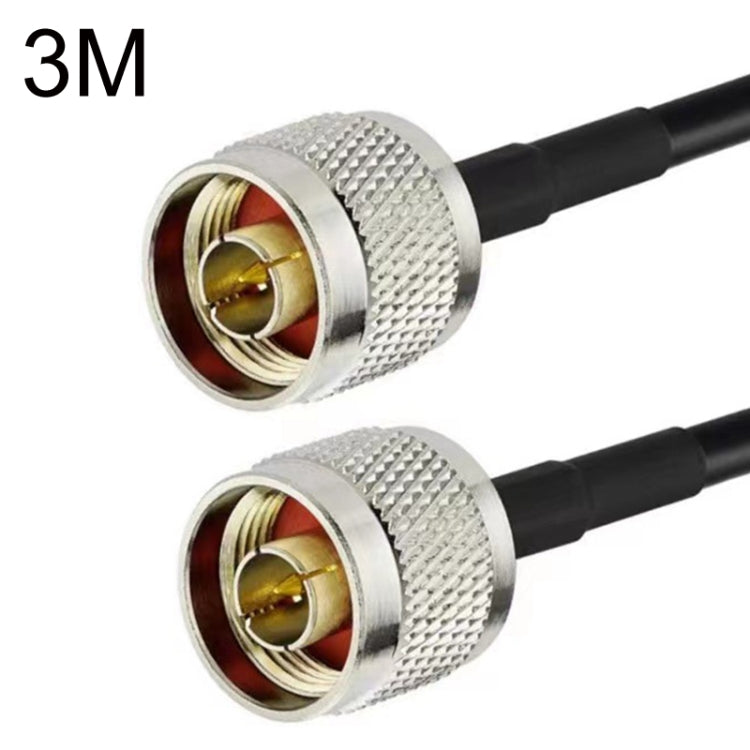 Cable adaptador coaxial N macho a N macho RG58, 0.5m, 1m, 1.5m, 3m, 5m, 10m
