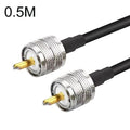 Cable adaptador coaxial UHF macho a UHF macho RG58, 0.5m, 1m, 1.5m, 3m, 5m, 10m