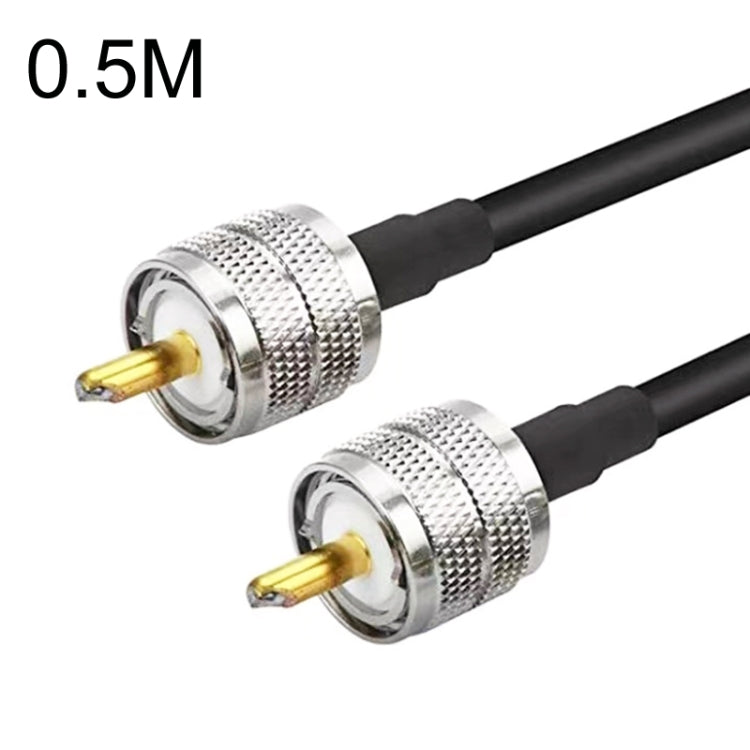 Cable adaptador coaxial UHF macho a UHF macho RG58, 0.5m, 1m, 1.5m, 3m, 5m, 10m