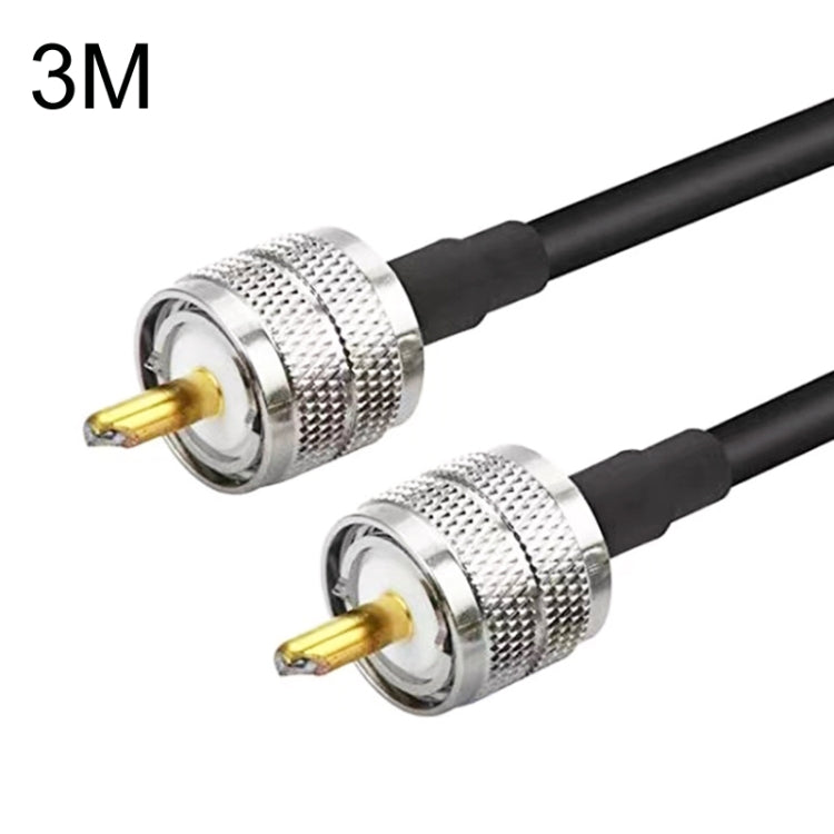 Cable adaptador coaxial UHF macho a UHF macho RG58, 0.5m, 1m, 1.5m, 3m, 5m, 10m