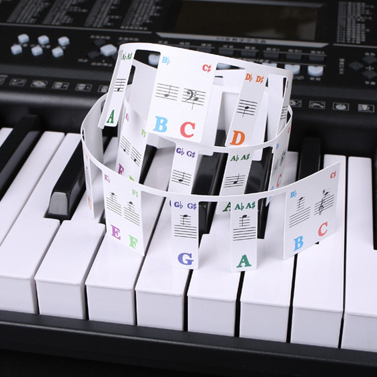 Pegatinas de colores para teclado de Piano para principiantes, accesorios para instrumentos musicales, Imitation Piano Keys 61 Keys, Piano Keys 61 keys, Piano Keys 88 keys