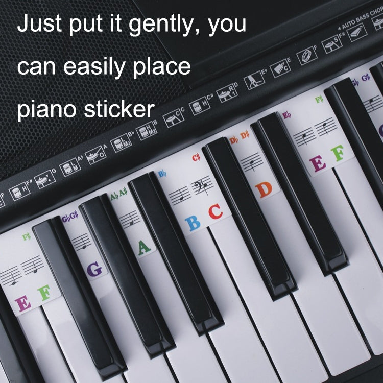 Pegatinas de colores para teclado de Piano para principiantes, accesorios para instrumentos musicales, Imitation Piano Keys 61 Keys, Piano Keys 61 keys, Piano Keys 88 keys
