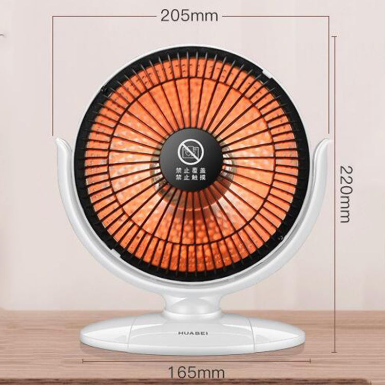 Small Sun Mini Home Office Calentador Calentador eléctrico de 6 pulgadas Enchufe estándar nacional, with 3m Extension Cable, without Cable