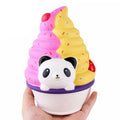 Simulación de rebote lento Panda helado descompresión ventilación juguete para apretar regalos para niños, Panda Ice Cream