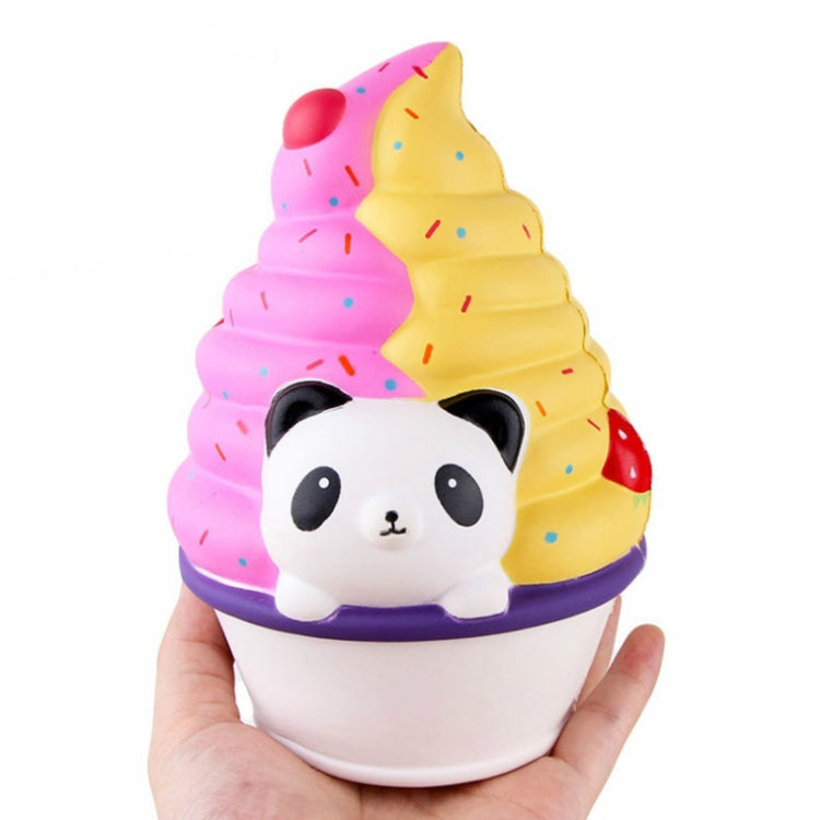 Simulación de rebote lento Panda helado descompresión ventilación juguete para apretar regalos para niños, Panda Ice Cream