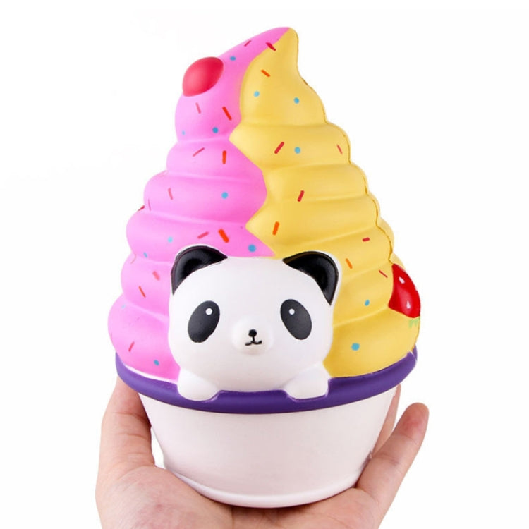 Simulación de rebote lento Panda helado descompresión ventilación juguete para apretar regalos para niños, Panda Ice Cream