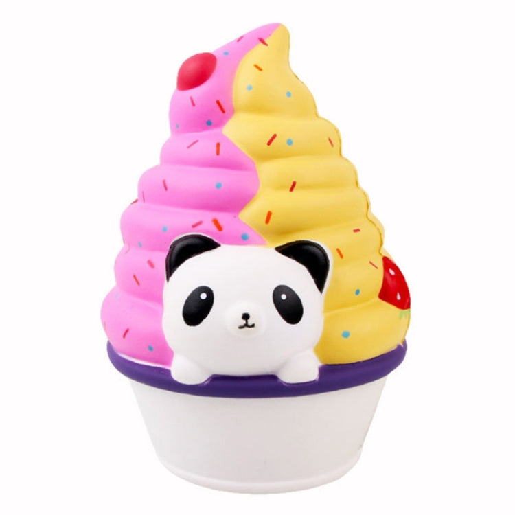 Simulación de rebote lento Panda helado descompresión ventilación juguete para apretar regalos para niños, Panda Ice Cream