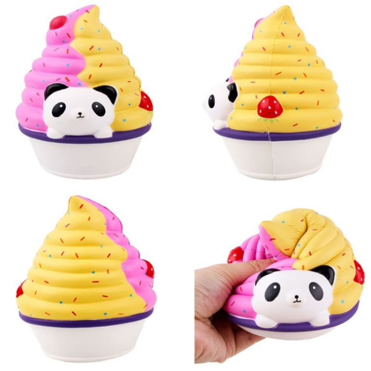 Simulación de rebote lento Panda helado descompresión ventilación juguete para apretar regalos para niños, Panda Ice Cream