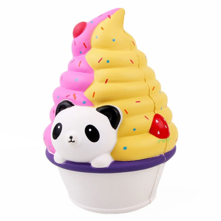 Simulación de rebote lento Panda helado descompresión ventilación juguete para apretar regalos para niños, Panda Ice Cream