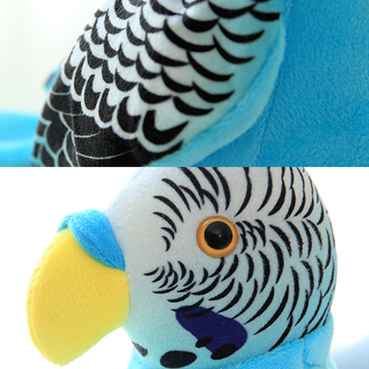 Juguete de peluche loros que graban loros parlantes girarán las alas del ventilador juguetes para niños, Height 18cm