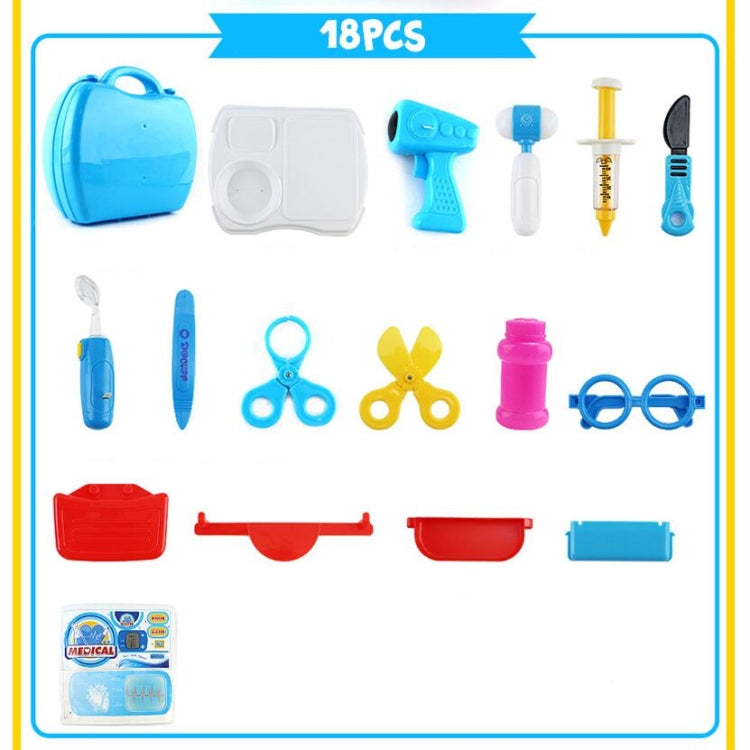 Juego de herramientas de vajilla de cocina de simulación para niños, juego de simulación, casa, maleta, juguete, Medical, Kitchen, Supermaket, Tools, Makeup