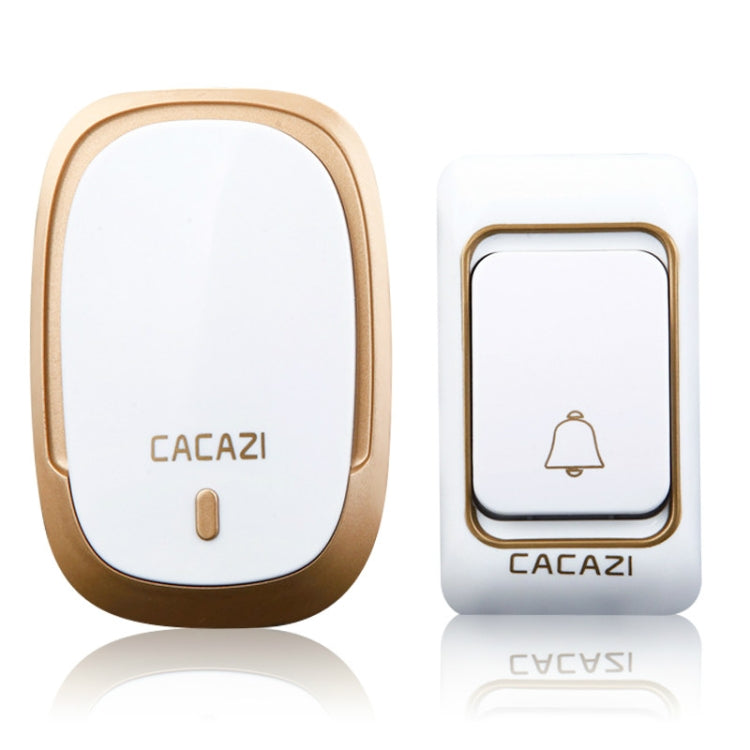 CACAZI K01 Buscapersonas Timbre inalámbrico con música inteligente a prueba de agua, entrega de colores aleatorios, enchufe para EE. UU. / UE / Reino Unido