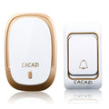 CACAZI K01 Buscapersonas Timbre inalámbrico con música inteligente a prueba de agua, entrega de colores aleatorios, enchufe para EE. UU. / UE / Reino Unido
