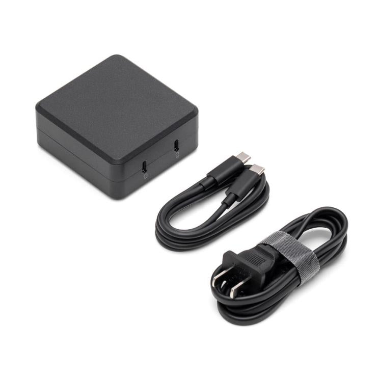 Cargador de escritorio original DJI de 100 W con dos interfaces de salida USB-C, 100W Desktop Charger