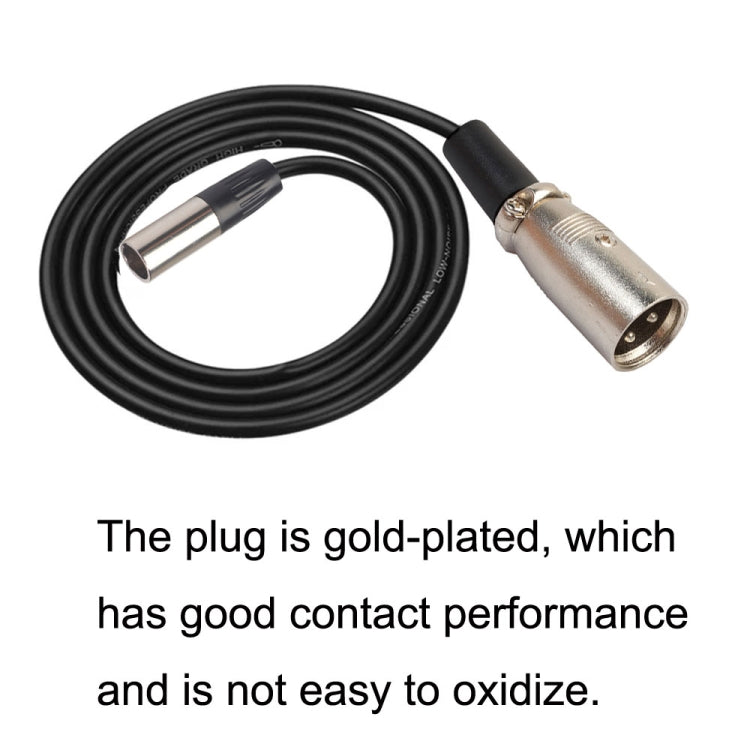 Xlrmini Caron macho a mini cable de equilibrio macho para cable de audio de micrófono de tarjeta de sonido de 48 V, 0.5m, 1m, 1.5m, 2m, 3m, 5m, 10m