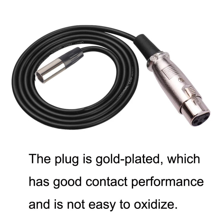 Cable de equilibrio Xlrmini Caron hembra a Mini macho para Cable de Audio de micrófono de tarjeta de sonido de 48V, 0.5m, 1m, 1.5m, 2m, 3m, 5m, 10m