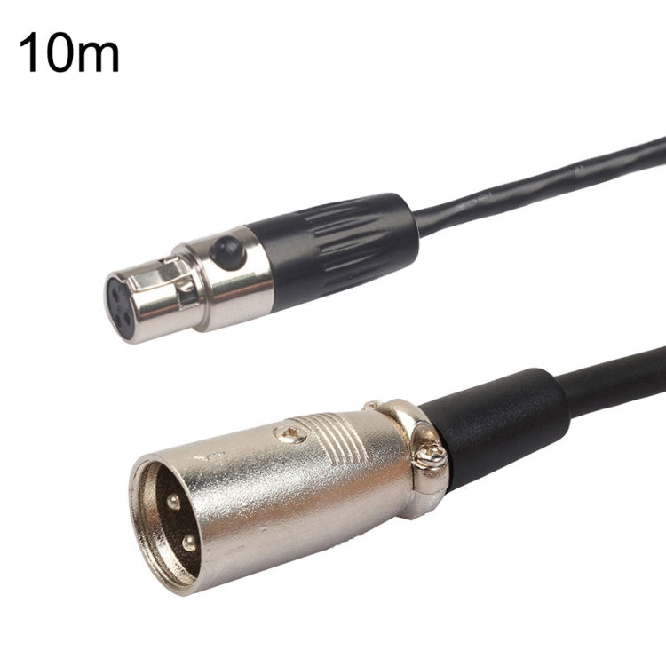 Cable de equilibrio Xlrmini Caron hembra a Mini macho para Cable de Audio de micrófono de tarjeta de sonido de 48V, 0.5m, 1m, 1.5m, 2m, 3m, 5m, 10m