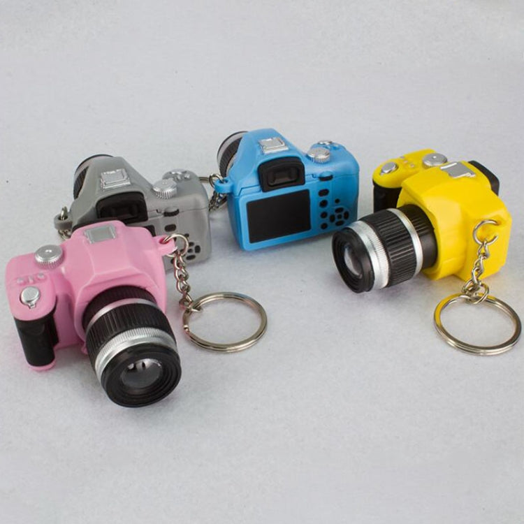 Niños Mini SLR Cámara Modelo Estilo Llavero Pequeño Colgante con Sonido y Luz LED