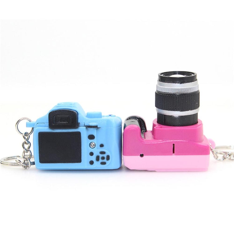 Niños Mini SLR Cámara Modelo Estilo Llavero Pequeño Colgante con Sonido y Luz LED