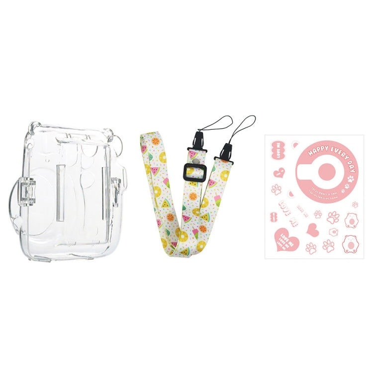 Para Fujifilm Instax Mini 11 5 juegos de estuche de almacenamiento + correa para el hombro + pegatina 3 en 1, 3 In 1 Set(Set 1), 3 In 1 Set(Set 2), 3 In 1 Set(Set 3), 3 In 1 Set(Set 4), 3 In 1 Set(Set 5), 3 In 1 Set(Set 6), 3 In 1 Set(Set 7)           ...
