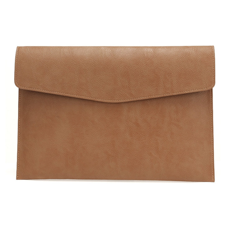 Funda de cuero PU con patrón Litchi para computadora portátil de 14 pulgadas, Estilo:, Single Bag (Light Brown), Single Bag  (Dark Brown), Single Bag ( Black, Liner Bag + Power Bag  (Light Brown), Liner Bag + Power Bag  (Dark Brown)                    ...