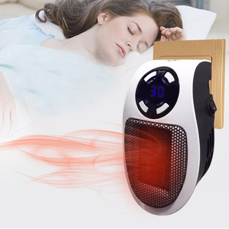 Mini calentador eléctrico con temporizador LCD enchufable, calentador de pies para oficina y hogar, With Remote Control EU, With Remote Control US 110v, With Remote Control UK, Without Remote Control EU, Without Remote Control US 110v                  ...