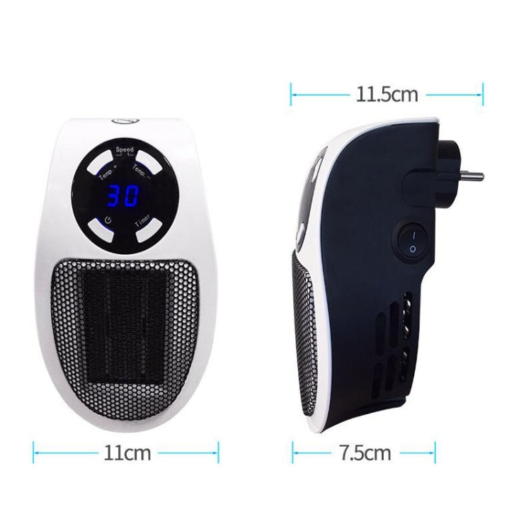 Mini calentador eléctrico con temporizador LCD enchufable, calentador de pies para oficina y hogar, With Remote Control EU, With Remote Control US 110v, With Remote Control UK, Without Remote Control EU, Without Remote Control US 110v                  ...