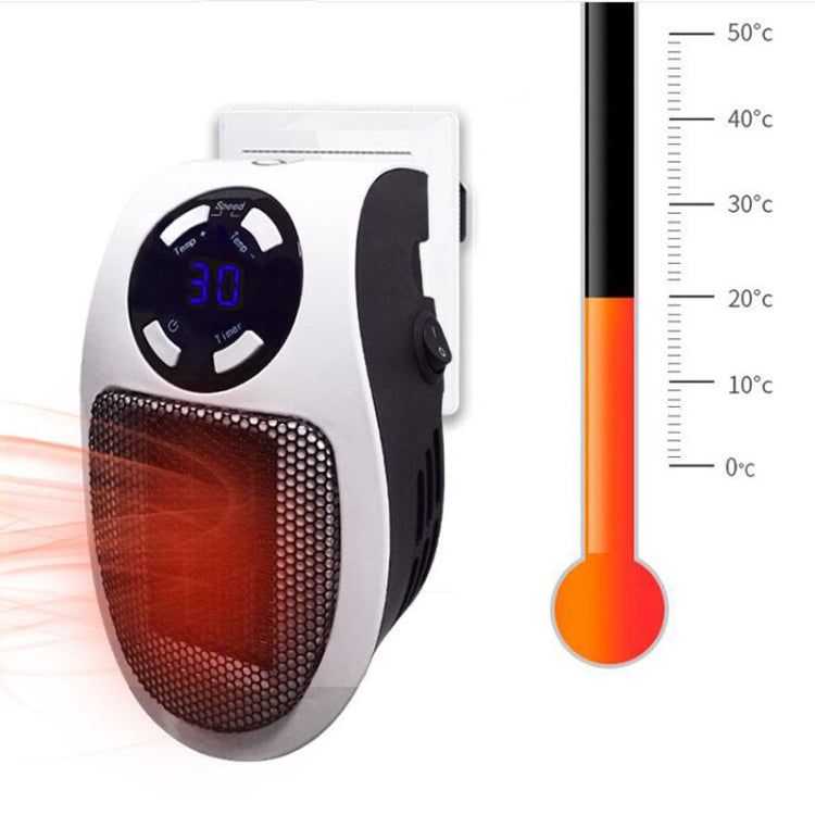 Mini calentador eléctrico con temporizador LCD enchufable, calentador de pies para oficina y hogar, With Remote Control EU, With Remote Control US 110v, With Remote Control UK, Without Remote Control EU, Without Remote Control US 110v                  ...