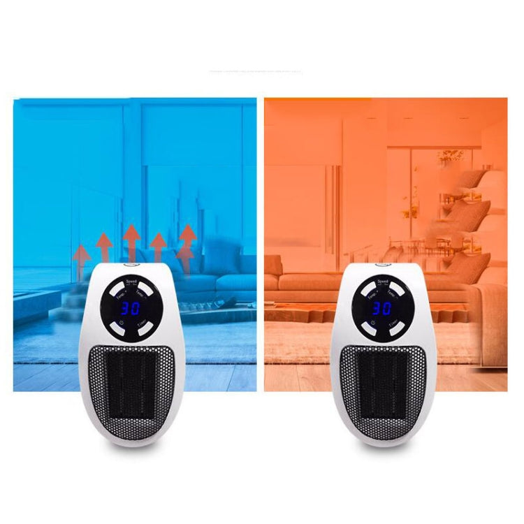 Mini calentador eléctrico con temporizador LCD enchufable, calentador de pies para oficina y hogar, With Remote Control EU, With Remote Control US 110v, With Remote Control UK, Without Remote Control EU, Without Remote Control US 110v                  ...