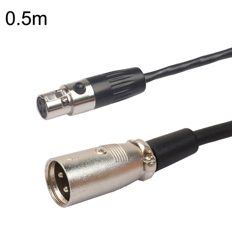 Xlrmini Caron macho a mini cable de equilibrio hembra para cable de audio de micrófono de tarjeta de sonido de 48 V, 0.5m, 1m, 1.5m, 2m, 3m, 5m, 10m