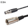 Xlrmini Caron macho a mini cable de equilibrio hembra para cable de audio de micrófono de tarjeta de sonido de 48 V, 0.5m, 1m, 1.5m, 2m, 3m, 5m, 10m