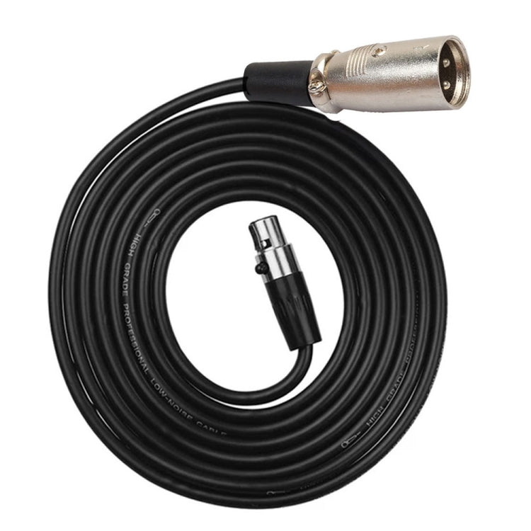 Xlrmini Caron macho a mini cable de equilibrio hembra para cable de audio de micrófono de tarjeta de sonido de 48 V, 0.5m, 1m, 1.5m, 2m, 3m, 5m, 10m
