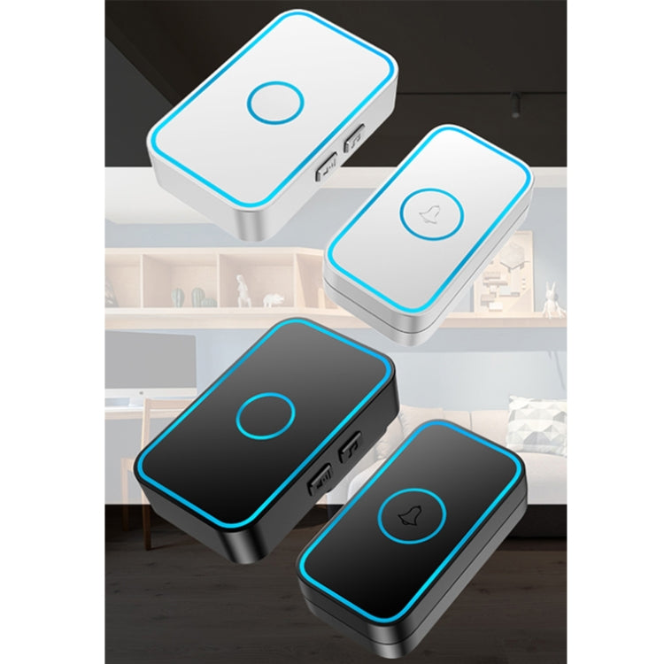 CACAZI A78 Timbre inalámbrico de larga distancia Timbre electrónico con control remoto inteligente, US Plug, EU Plug, UK Plug