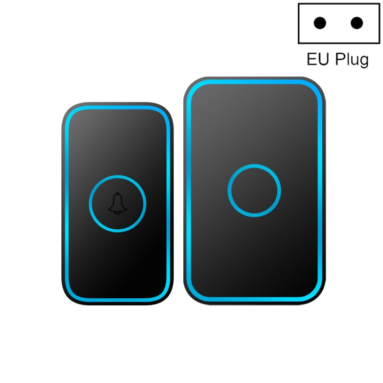 CACAZI A78 Timbre inalámbrico de larga distancia Timbre electrónico con control remoto inteligente, US Plug, EU Plug, UK Plug