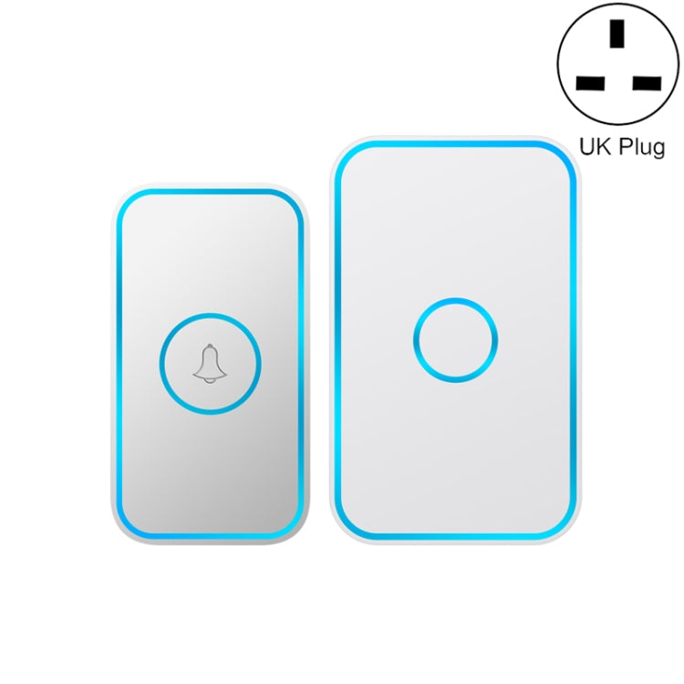 CACAZI A78 Timbre inalámbrico de larga distancia Timbre electrónico con control remoto inteligente, US Plug, EU Plug, UK Plug