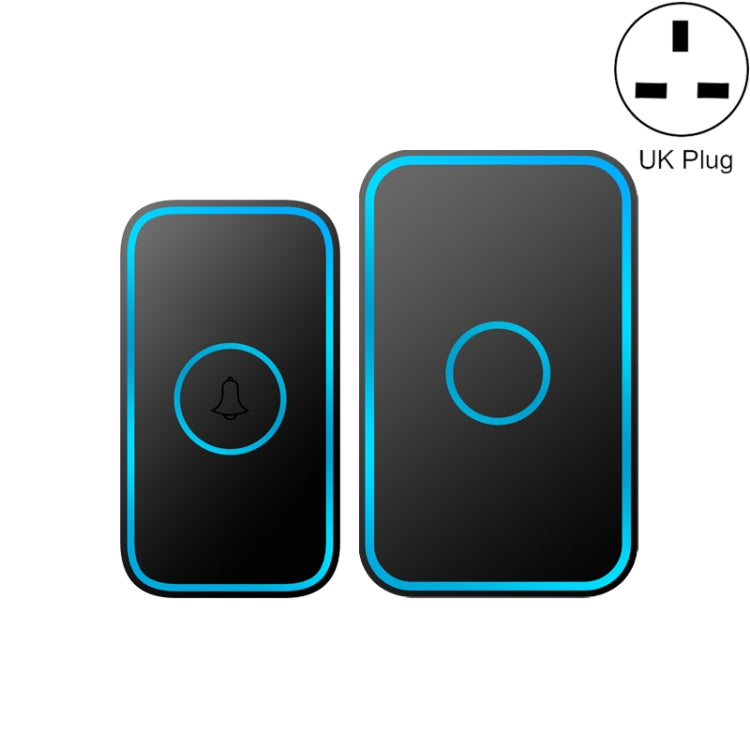 CACAZI A78 Timbre inalámbrico de larga distancia Timbre electrónico con control remoto inteligente, US Plug, EU Plug, UK Plug