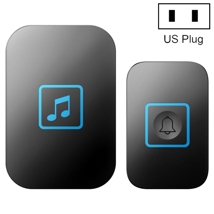 Timbre con Control remoto de música electrónica CACAZI A86, uno para uno, timbre inalámbrico de CA, US Plug, UK Plug, EU Plug