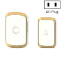CACAZI A20 Timbre inalámbrico para casa inteligente Música digital Control remoto Timbre impermeable, US Plug, UK Plug, EU Plug