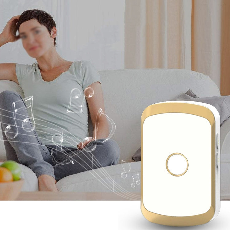 CACAZI A20 Timbre inalámbrico para casa inteligente Música digital Control remoto Timbre impermeable, US Plug, UK Plug, EU Plug
