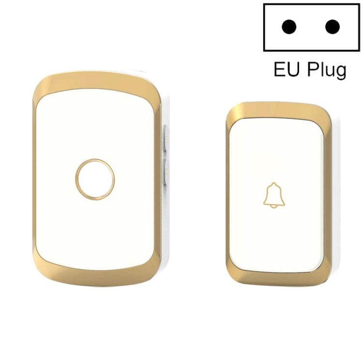 CACAZI A20 Timbre inalámbrico para casa inteligente Música digital Control remoto Timbre impermeable, US Plug, UK Plug, EU Plug