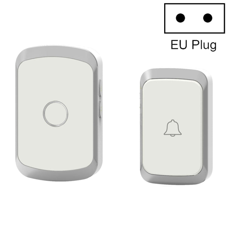 CACAZI A20 Timbre inalámbrico para casa inteligente Música digital Control remoto Timbre impermeable, US Plug, UK Plug, EU Plug