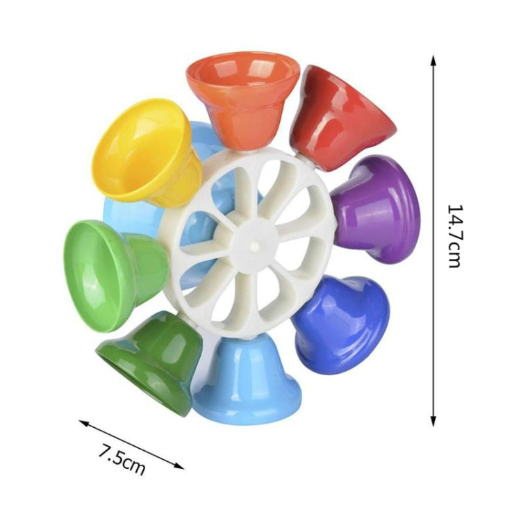 Instrumento Orff Juguete musical de percusión de campana de ocho tonos para niños, Eight-tone Bell Percussion Musical