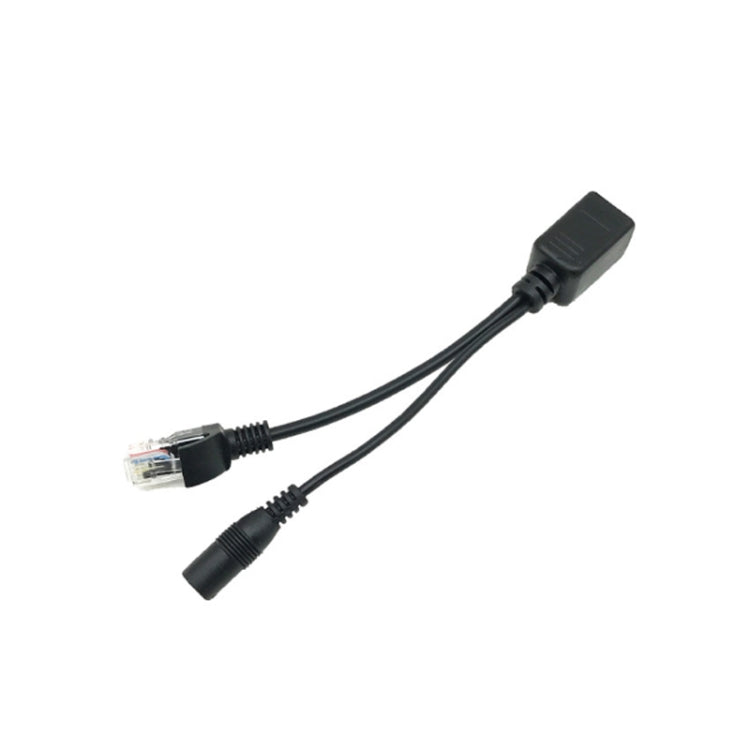 15 PCS POE Split Line Network Camera Power Splitter RJ45 Fuente de alimentación del puerto de red