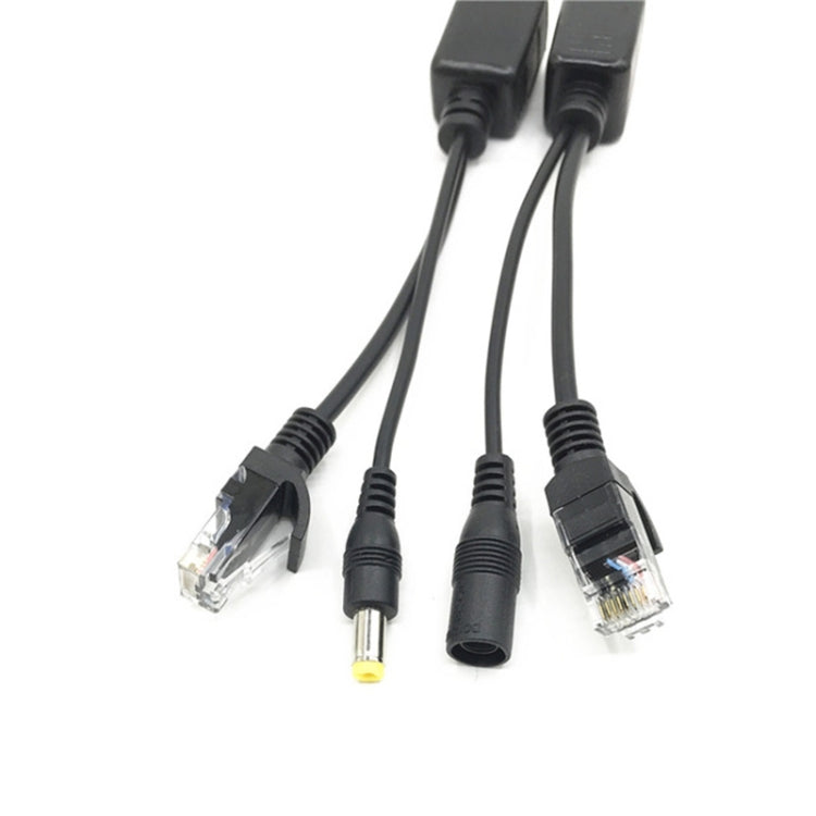 15 PCS POE Split Line Network Camera Power Splitter RJ45 Fuente de alimentación del puerto de red