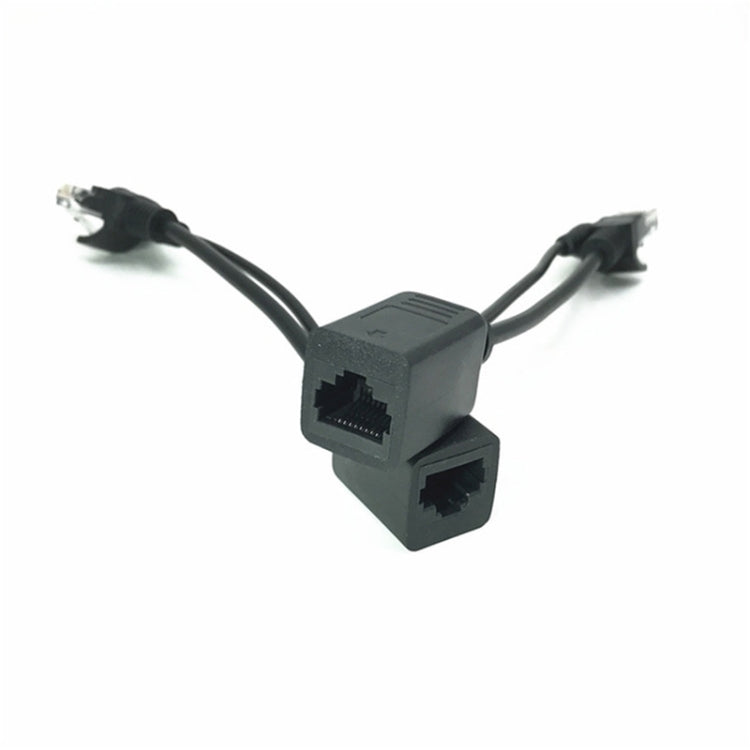 15 PCS POE Split Line Network Camera Power Splitter RJ45 Fuente de alimentación del puerto de red