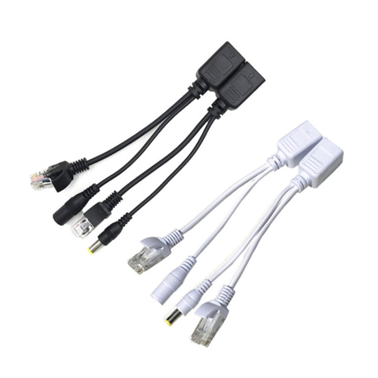 15 PCS POE Split Line Network Camera Power Splitter RJ45 Fuente de alimentación del puerto de red