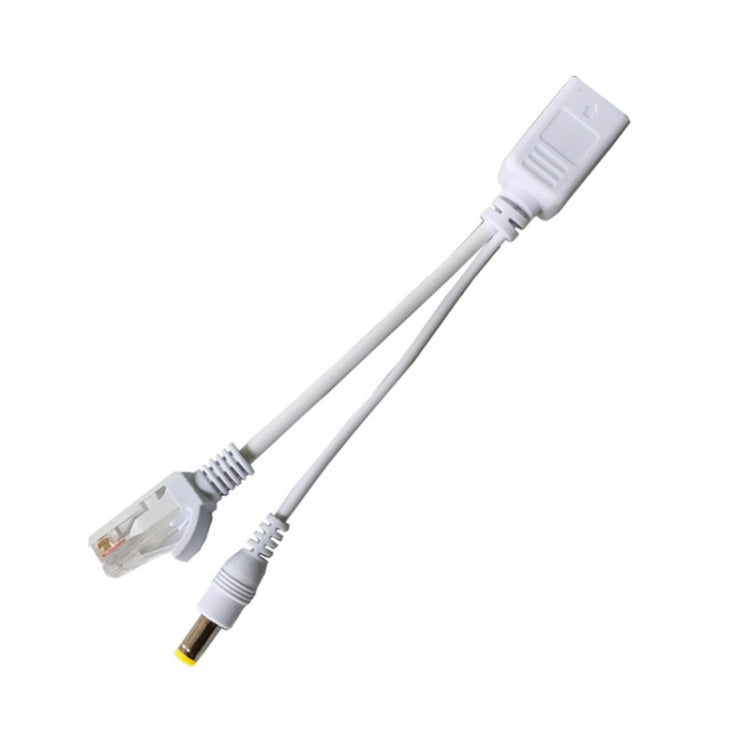 15 PCS POE Split Line Network Camera Power Splitter RJ45 Fuente de alimentación del puerto de red