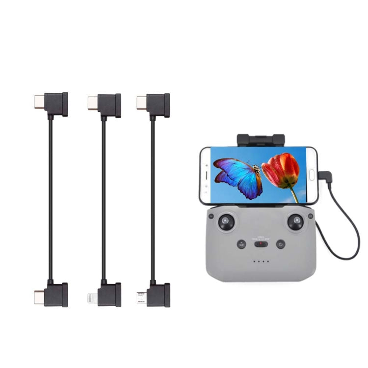Cable de datos del controlador remoto DJI RC-N1 original para conectar el teléfono, especificaciones:, USB Type-C, Standard Micro USB, 8 Pin
